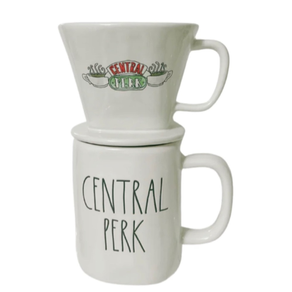 NEW Rae Dunn Friends Central Perk Mug and Coffee Drip Set